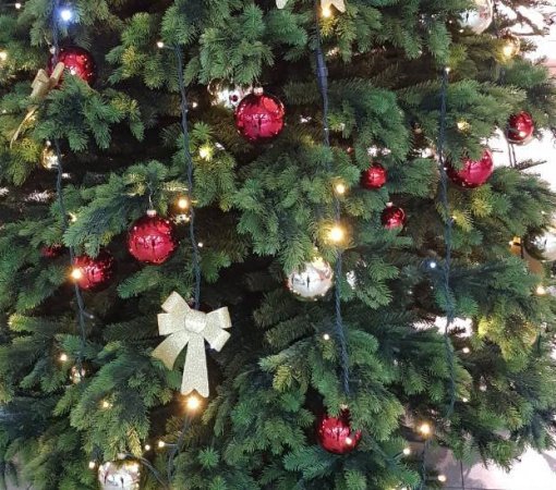 Шары пластиковые, глянец красный